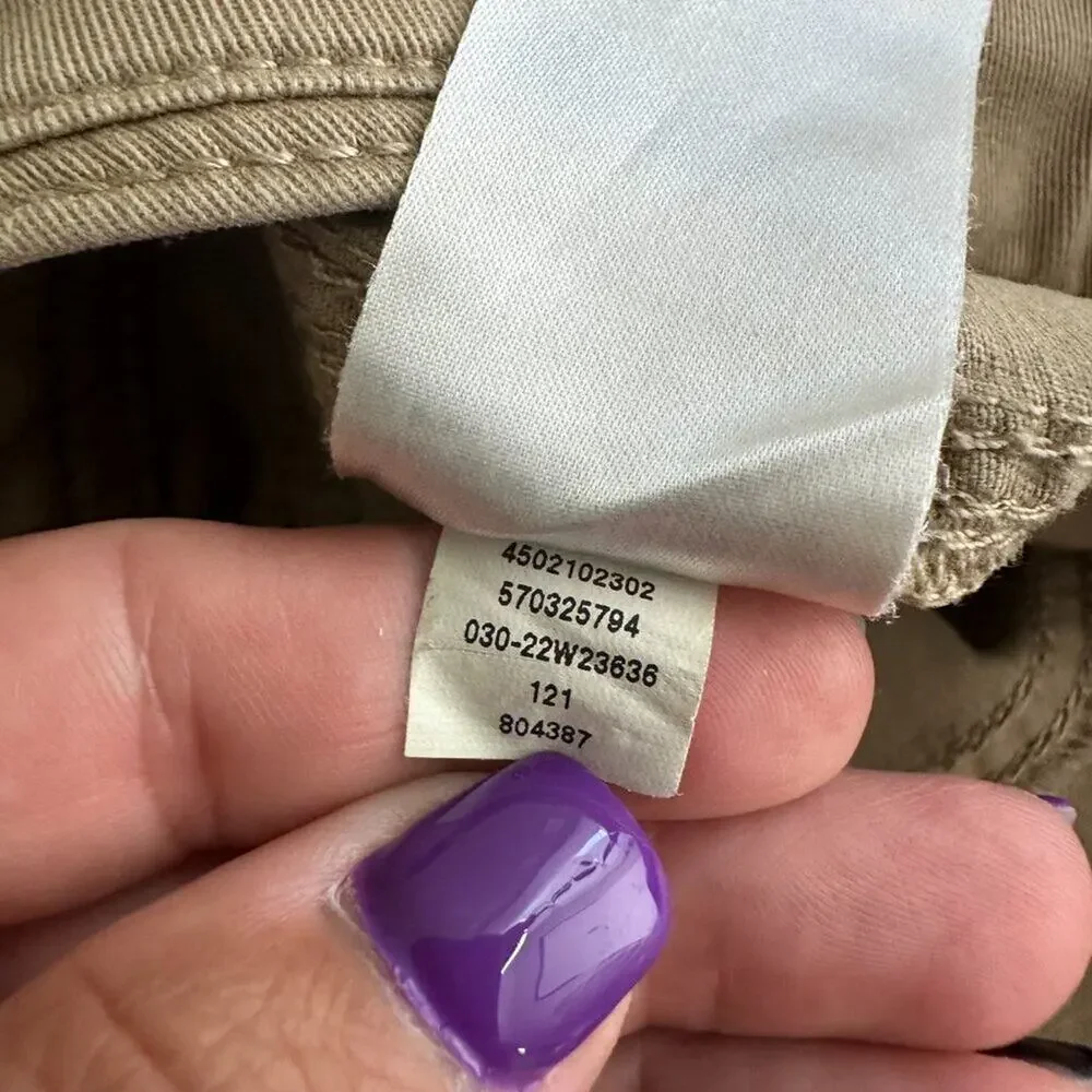 2/$30 WHBM Embroidered The Pret-A-Pedi Mid-rise Cropped Pants 12 #A0722
